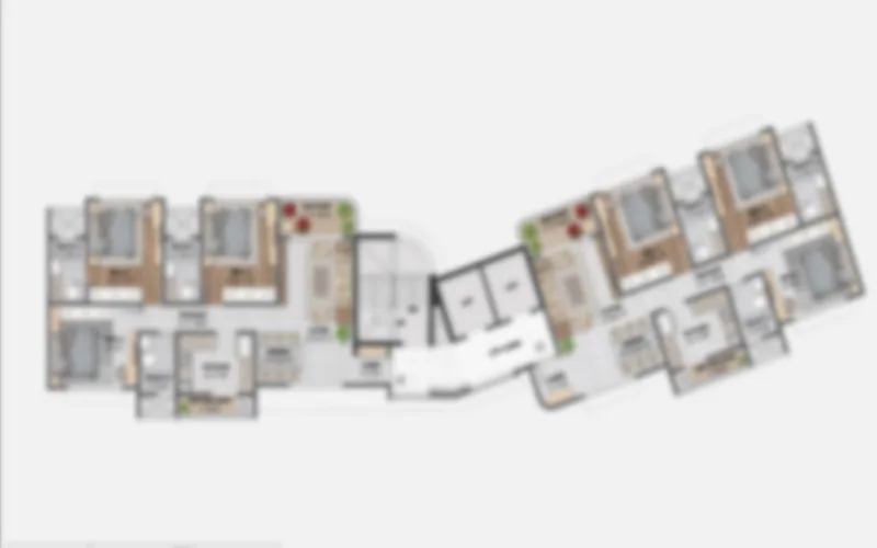 4BHK floor plan in Chembur